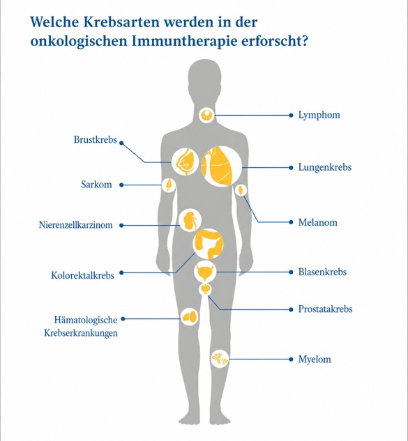 Krebsarten in der onkologischen Immuntherapieforschung