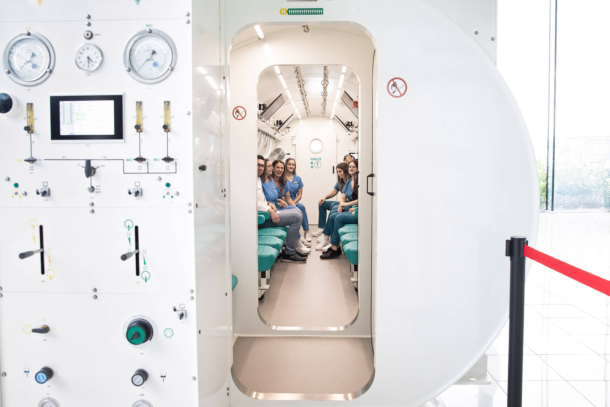 Who hyperbaric therapy is recommended for after flu