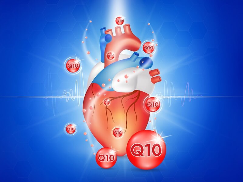 Effect of CoQ10 in heart disease